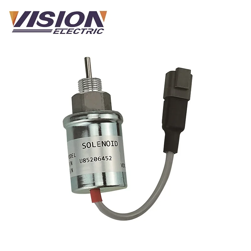 Diesel Generator Fuel Cut Off  Stop Solenoid 12v 24V U852064520  Fuel Pump Shutoff Solenoid Valve for  Engine Replaced view 2