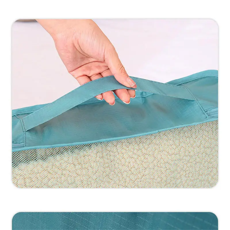 1/3 Stück Komprimierbare Wasserdichte Reise-Aufbewahrungstasche Tragbarer Gepäckorganizer Kofferbeutel für Kleidung und Toilettenartikel – Detail 7