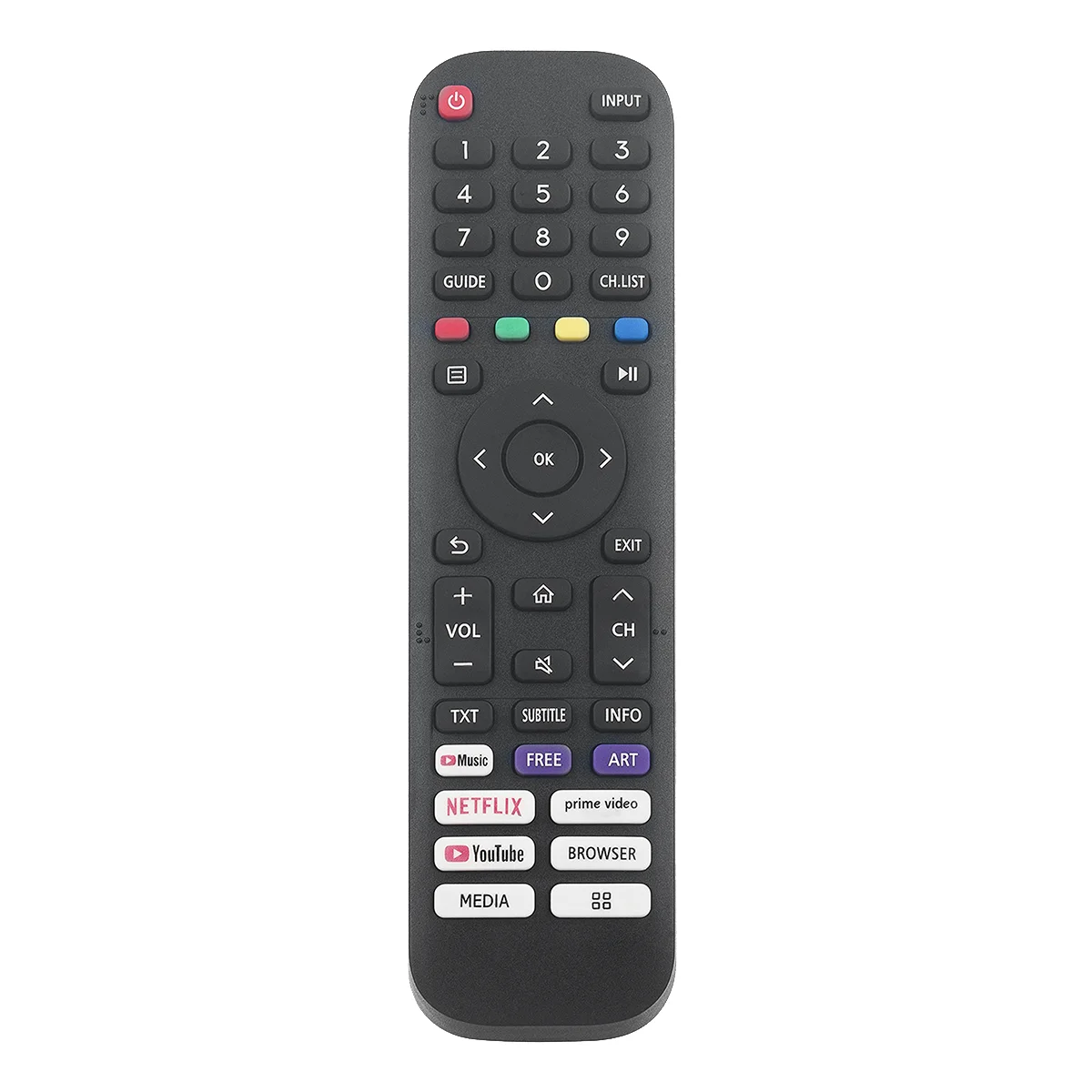 EN2J30H Replace Remote Control for Hisense Vidaa Smart TV 2020 32A45GV 40H5G 40A4GV 40A40GV 40A40GMV 40H55G 40A4HV