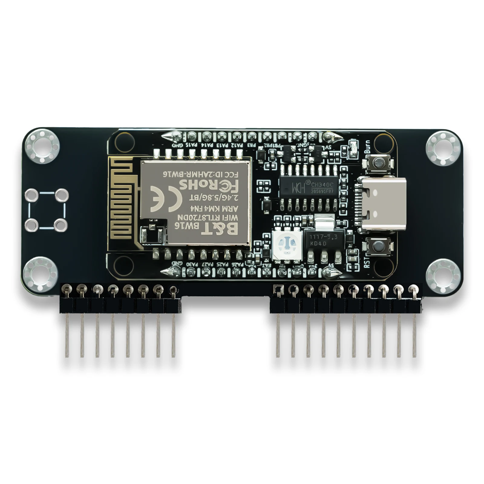 Flipper Zero Dual-Band 2.4G&5G WiFi Devboard, Preloaded Firmware, RTL8720DN (BW16) GPIO Module, Long-Range IoT Network Analysis