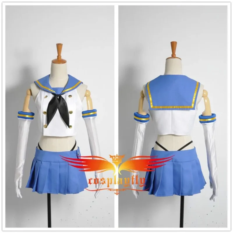 Anime Kantai Collection Kancolle Fleet Girls Kanmusu Shimakaze Cosplay Maid Costume Sailor Suit for Women Summer Dress Halloween