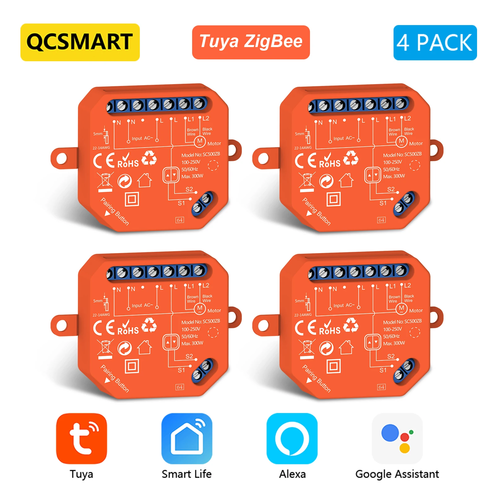 ZigBee Rollladen Jalousien Schalter Relais Modul Tuya Smart Life Prozent Fortschritt Timer Steuerung Google Assistant Alexa