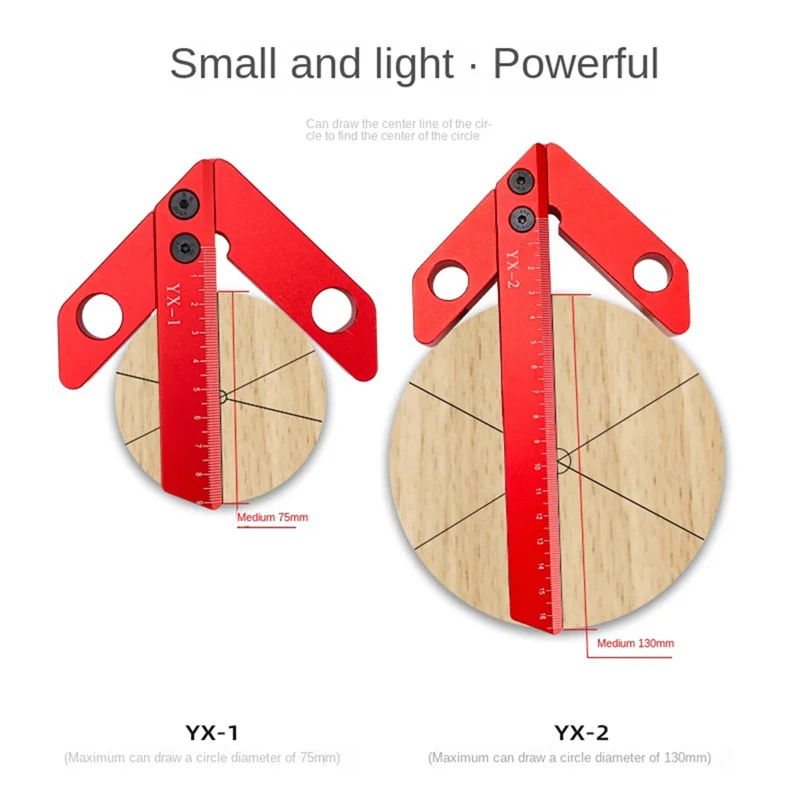 A76K Circle Center Scriber per la lavorazione del legno Scriber centrale quadrato 45 gradi 90 gradi Scriber ad angolo retto Strumenti per la lavorazione del legno