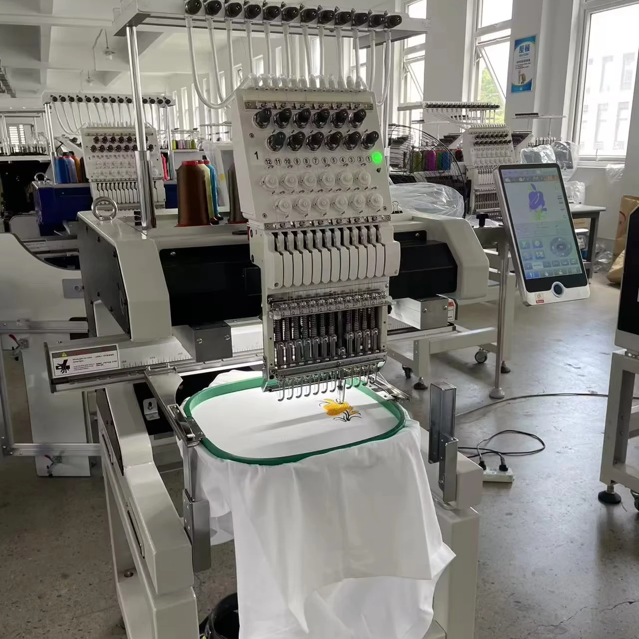 Single Head 12/15needles Automatic Computerized Embroidery Machine For Cap Tshirt Clothing Machine Satisfaction Guaranteed