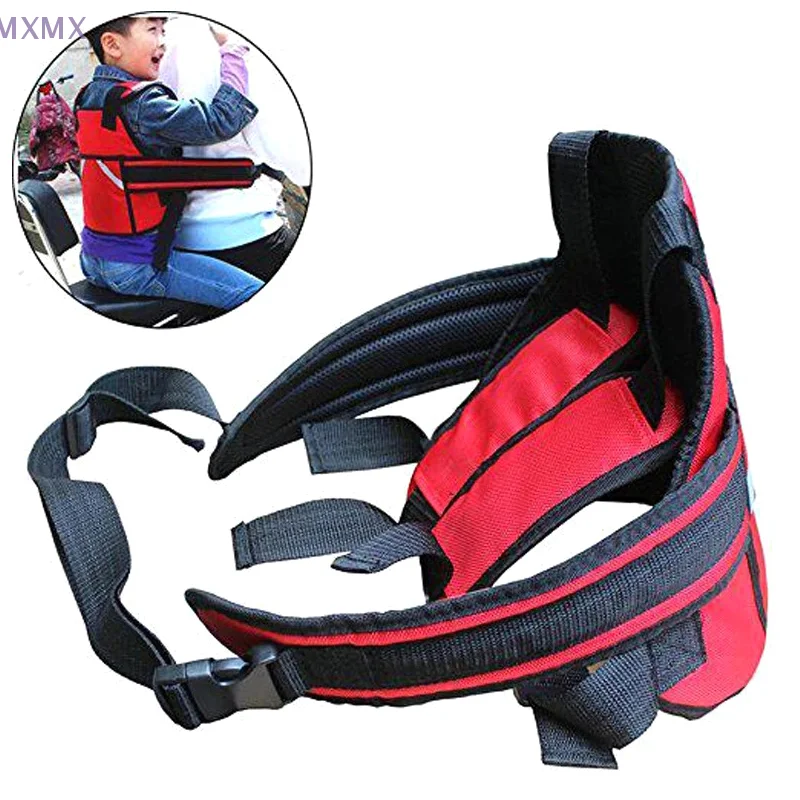 Motorbike E-Bike Riding Wider Reflective Seat Belt Adjustable Children Carrier Waist Belt Bicycle Cycling Protector Safety Strap