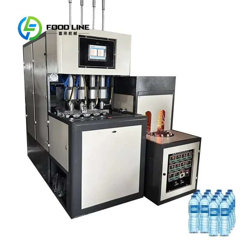 Customize 4cavity Semi Automatic Plastic Pet Bottle Production Machine Water Bottle Machine Maker Blowing Machine