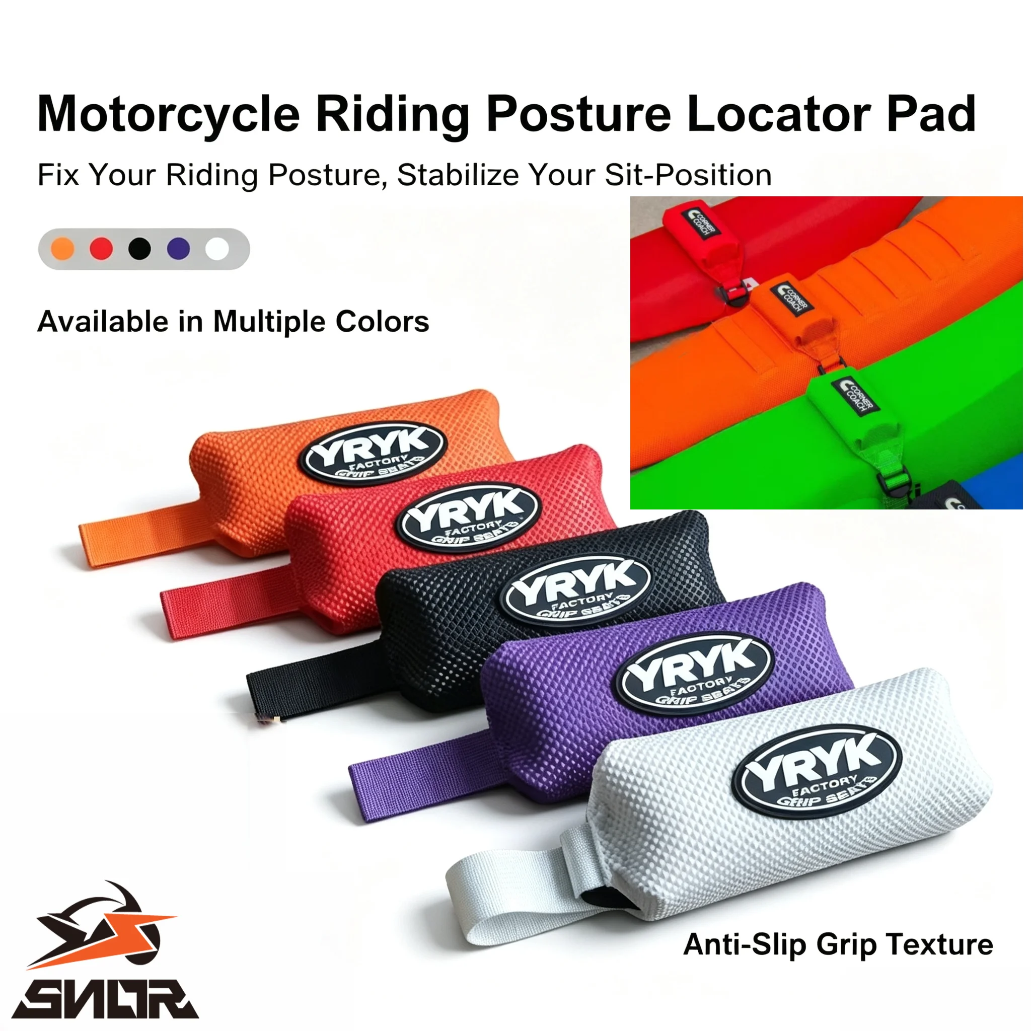 SNOR Universal Riding Posture Correction Pad Correcting Sitting Posture on Motorcycle Sitting Posture Correction Pack Parts