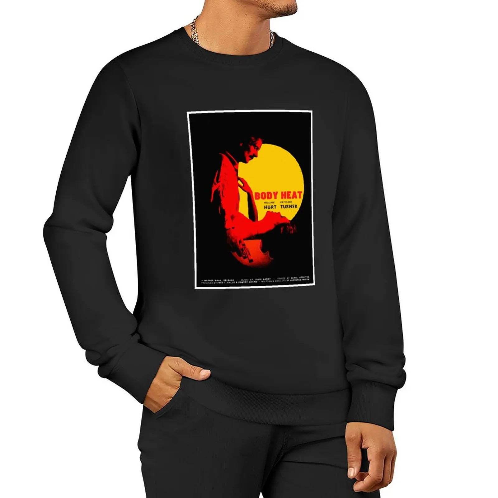 

Body Heat (1981) - Movie poster design Pullover Hoodie mens clothing oversize sweatshirts