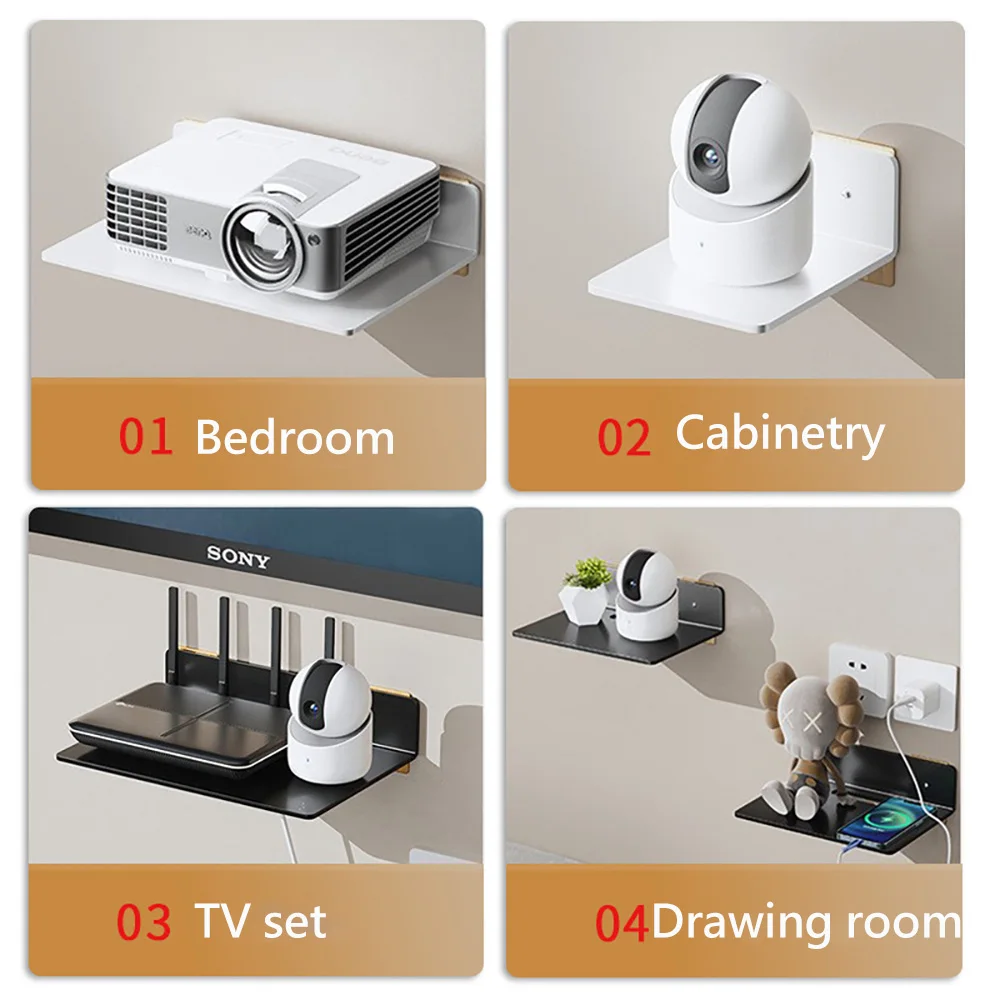 Projector Holders Wall-Mounted Monitoring Head Support Household Wall Hanger Living Room Racks Tray Home Storage Holders