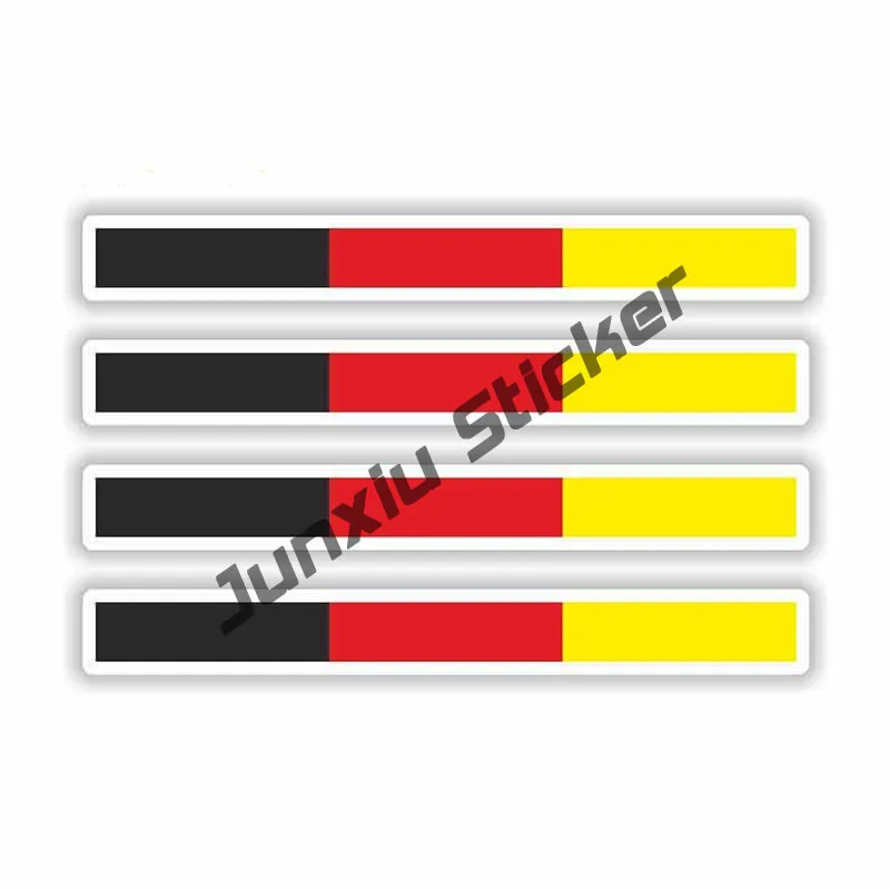 Germany Deutschland Flag Car Bumper Sticker Coat of Arms of Germany Shield Eagle Decal German Country Code Flag D DE DDR Decals