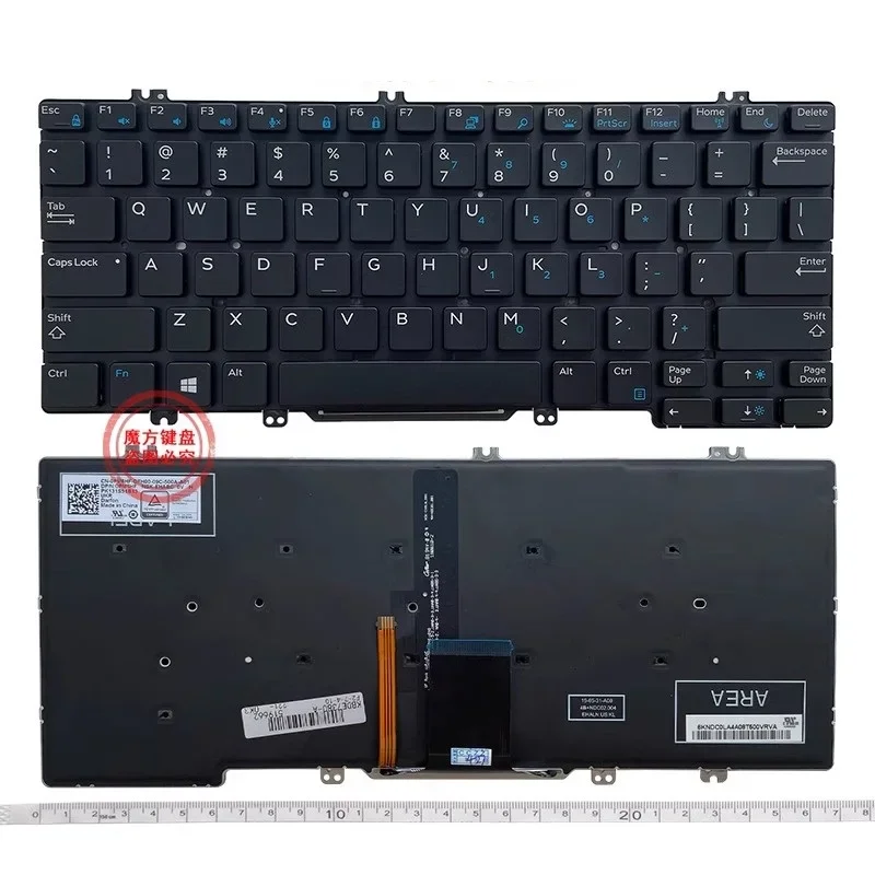 New US Keyboard For DELL Latitude E5280 5288 5289 7280 E7380 E7220 7290 Keyboard Backlight