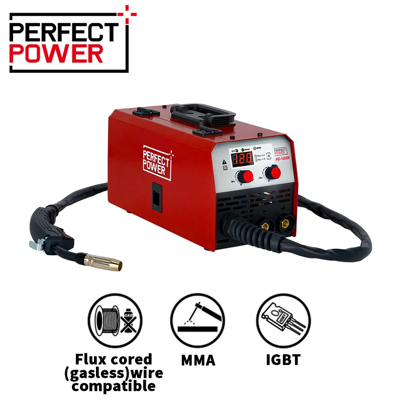 3 In 1 Multi Welder Mig Tig Mma Welders  FC-120X Flux Cored Wire Mig Welders Multifunctional Aluminium Welding Machine