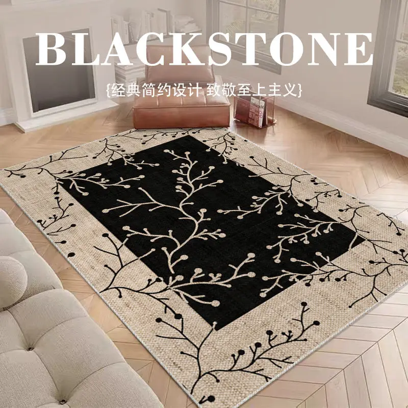 Minimalist Style Living Room Decoration Carpet Light Luxury Rugs for Bedroom Large Area Lounge Rug Home Washable Anti-slip Mat