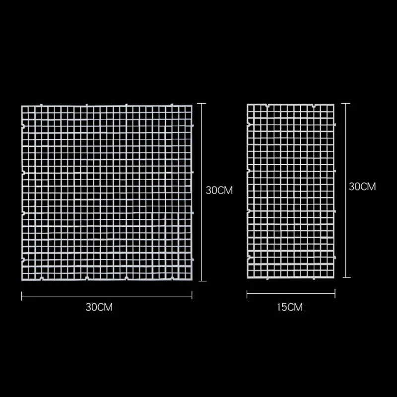 Piastra di isolamento del serbatoio di pesce impiombabile staccabile coperchio superiore rete filtro inferiore staffa griglia piastra divisoria piastra filtrante inferiore