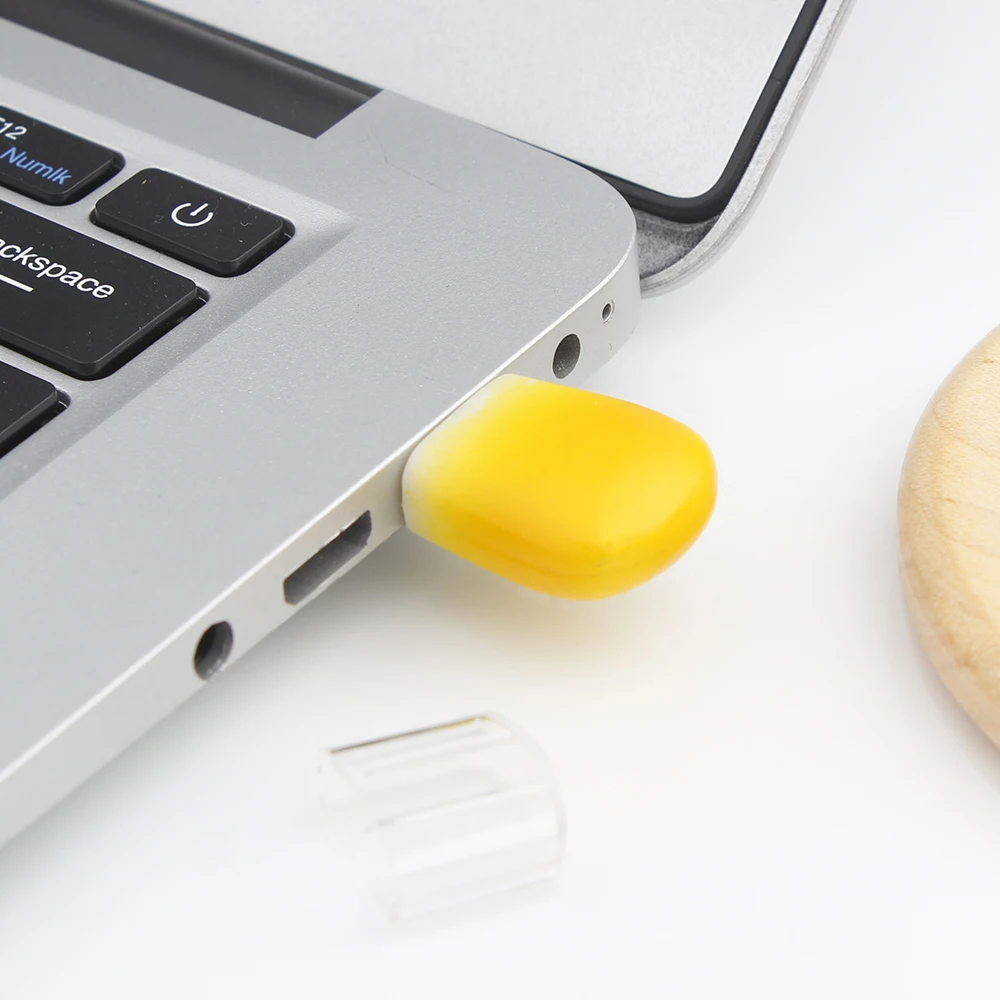 옥수수알 모양 펜 드라이브 256GB 식품 만화 USB 2.0 플래시 드라이브 128GB 64GB 32GB 초소형 메모리 스틱 귀여운 U 디스크 창의적인 선물