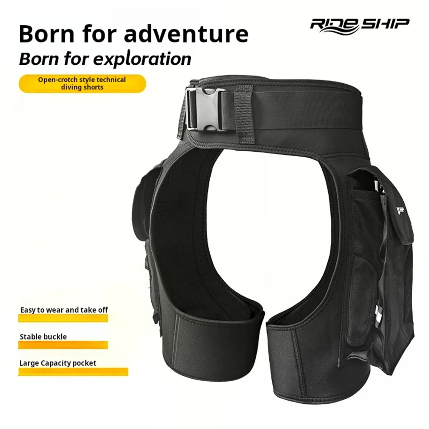Open-Crotch Style 3MM Neoprene Technical Diving Shorts Men Women Multifunctional For Snorkeling Sailing Surfing Beach Half Pants