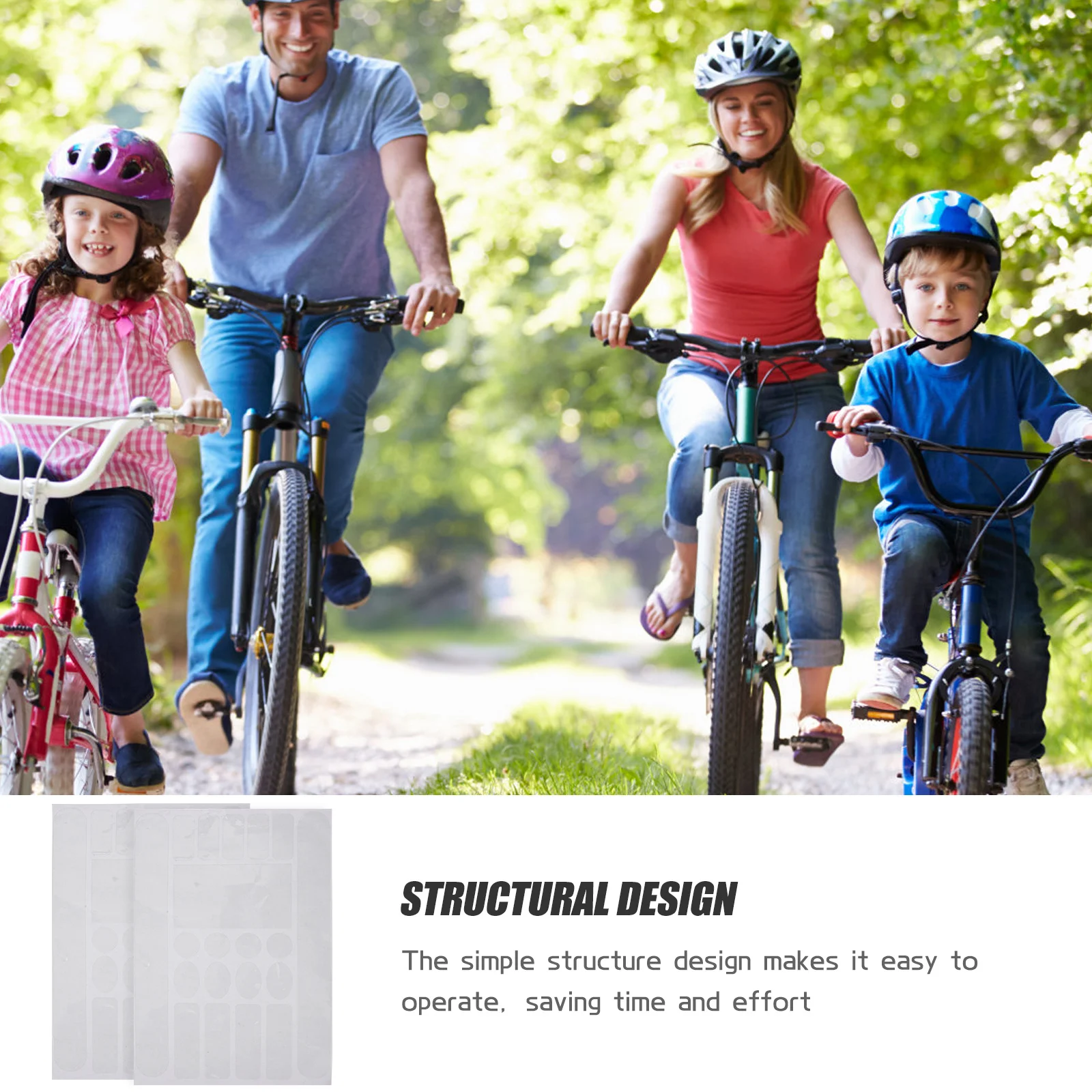 

2 Sheets Frame Protector Bike Frame Protective Film Clear Anti-Scratch Durable PVC Sticker for Mountain Road Folding Bikes