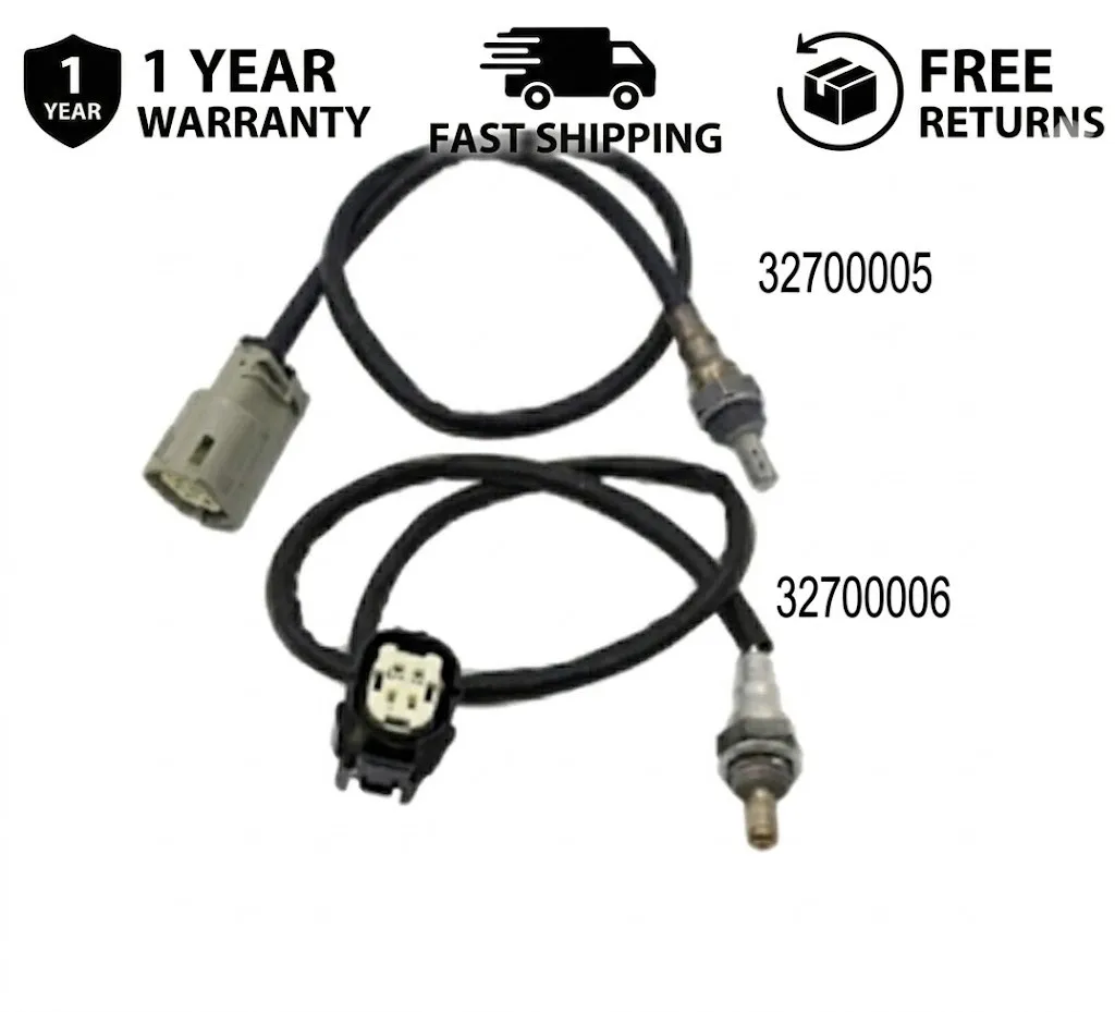2Pcs 12mm Front Rear O2 Oxygen Sensor Set 32700005 32700006 For Dyna Street Bob FXDB 2012-2017 Motorcycle Exhaust Lambda
