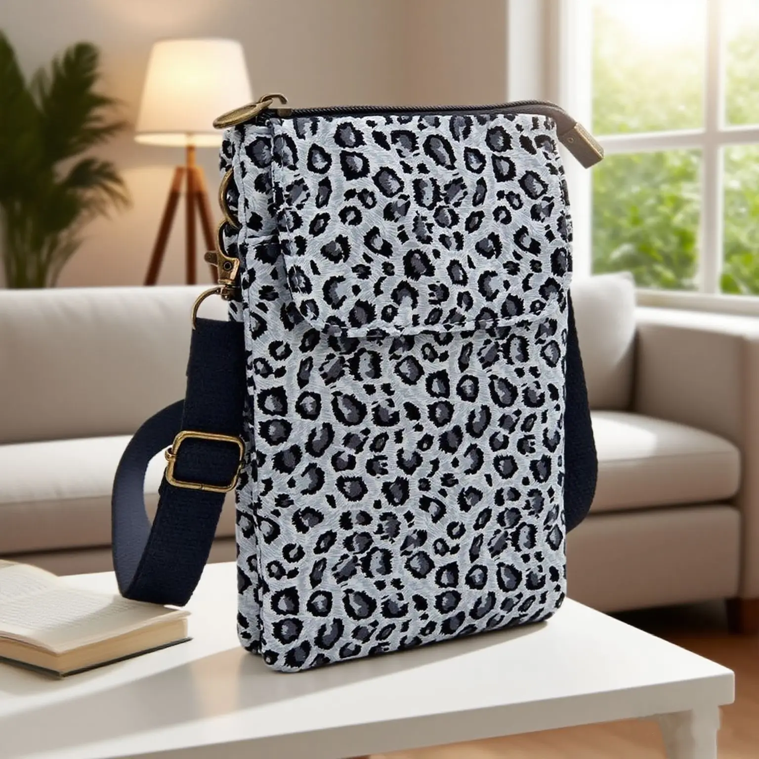 

New small bag - women's cotton fabric crossbody bag, canvas style, fashionable and versatile handbag for carrying mobile phones