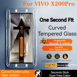 X200Pro Dust-Free Cabin Tempered Glass For VIVO X200 Pro Screen Protector X200Pro Second Pasting Box Film Full Coverage