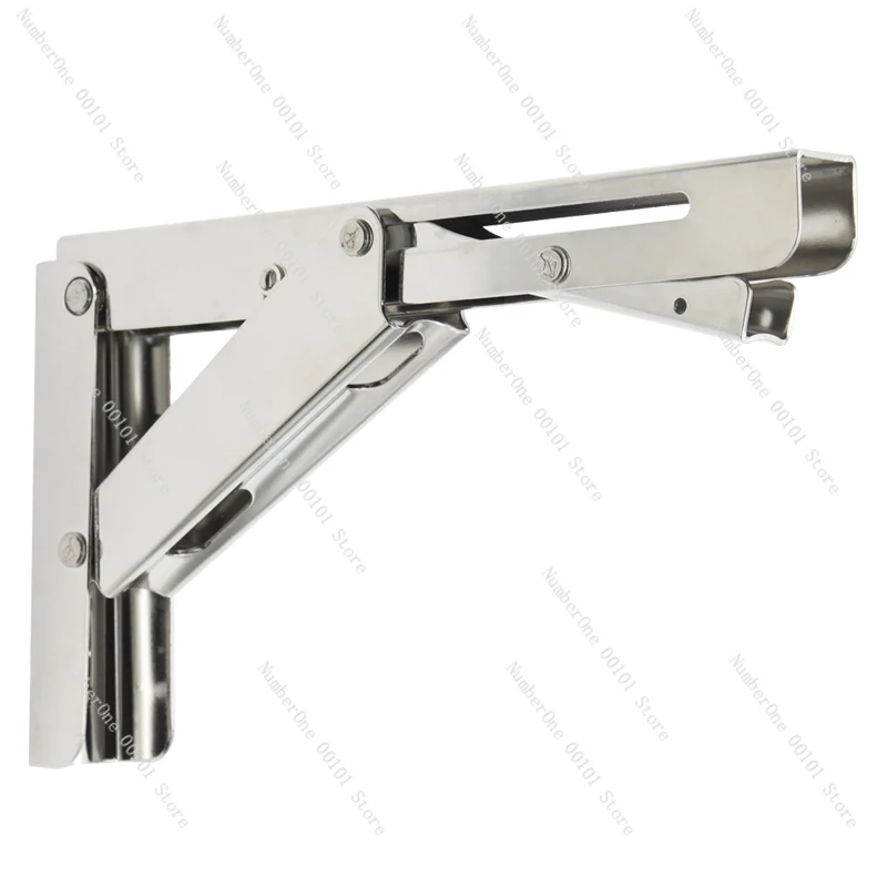 Stainless Steel Right Angle Bracket, 90 Degree Triangular Corner Support for Heavy Duty Shelving and Furniture