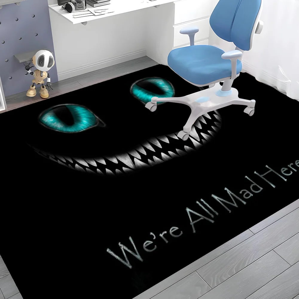 We' Re All Mad Here Bathroom Mat Kids Room Bedroom Decoration Balcony Anti-Slip Doormat Living Room Welcome Rug