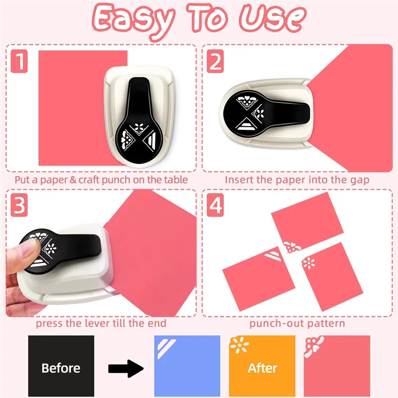 Craft Corner Punch For Paper Crafting Scrapbooking Craft Punch Photo Cutter Card Making Supplies