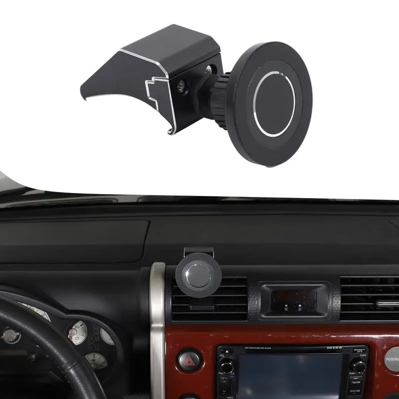 

For Toyota FJ Cruiser 2007-2021 car Interior Center Control Air Outlet Phone Stand car Snap Phone Stand Aluminum Alloy