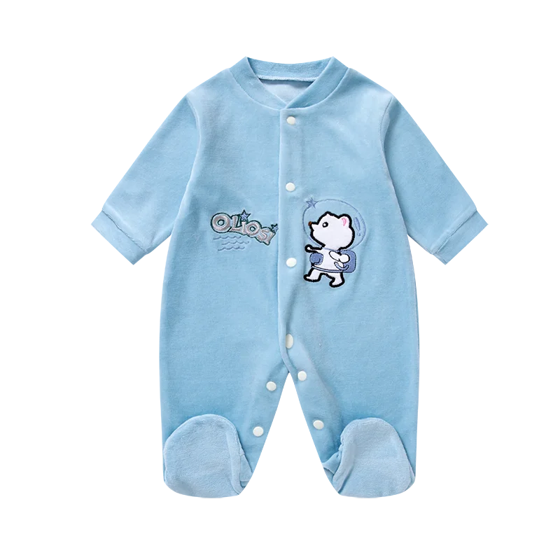 Newborn Baby Clothes Rompers Boys Girls Bodysuits Baby Footies Homedress Pajama Soild Jumpsuit 0-9 Months Baby Toddler Sleepwear