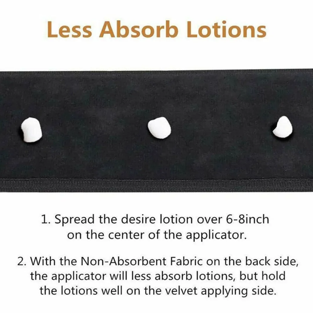 1pc ボディローショングローブセルフタンニングミット両面防止粘着手アプリケーター植毛グローブメイクアップアプリケーターバスツール