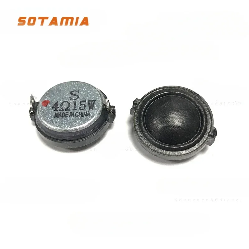 SOTAMIA 2Pcs 30MM 31MM Tweeter 4 Ohm 15W Dome Tweeter Mini Treble Speaker DIY Home Audio Loudspeaker