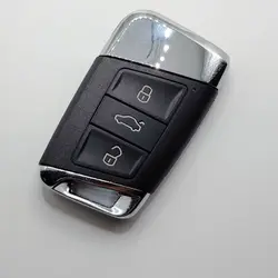 ย 3 Button Smart Car Key Shell Remote Case For Volkswagen VW Superb Skoda A7 New Magotan B5 Passat Variant Keyless Enter