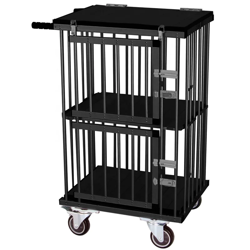 

Моющаяся складная тележка для собак | Коляска для домашних животных с 4-мя нейлоновыми колесами, идеально подходящая для выставок на открытом воздухе и транспортировки в путешествиях