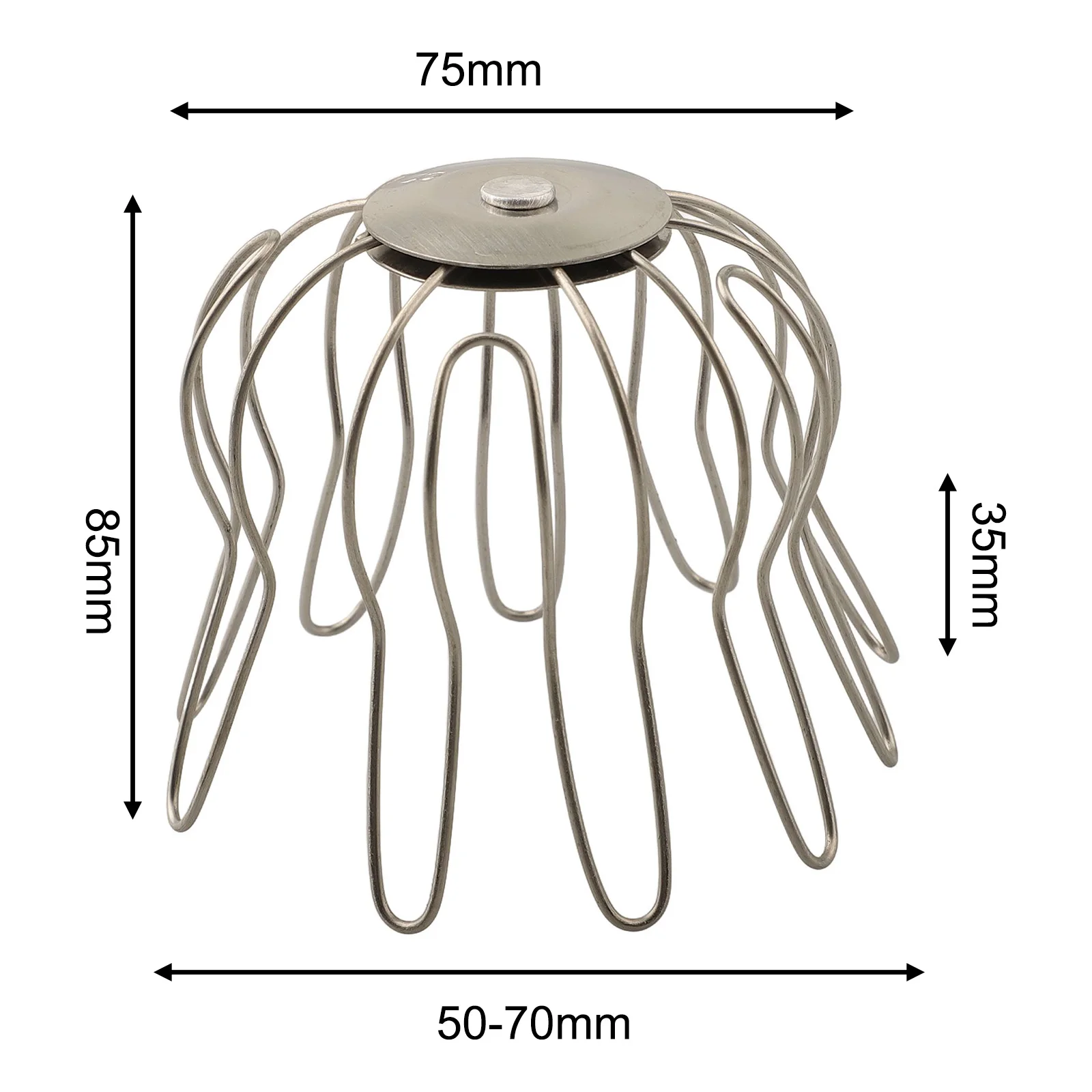 1pc Gutter Guard Strainer Rain Pipe Cap Roof Floor Drain Balcony Drainage Cover Leafs Drains Drain Net Cover