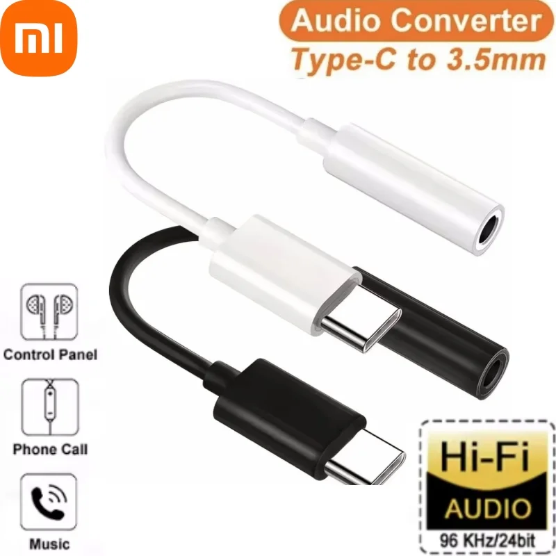 نوع C إلى 3.5 مللي متر Aux محول USB TypeC إلى 3.5 مللي متر AUX جاك كابل الصوت سماعة كابل محول آيفون 15 سامسونج شاومي هواوي #1