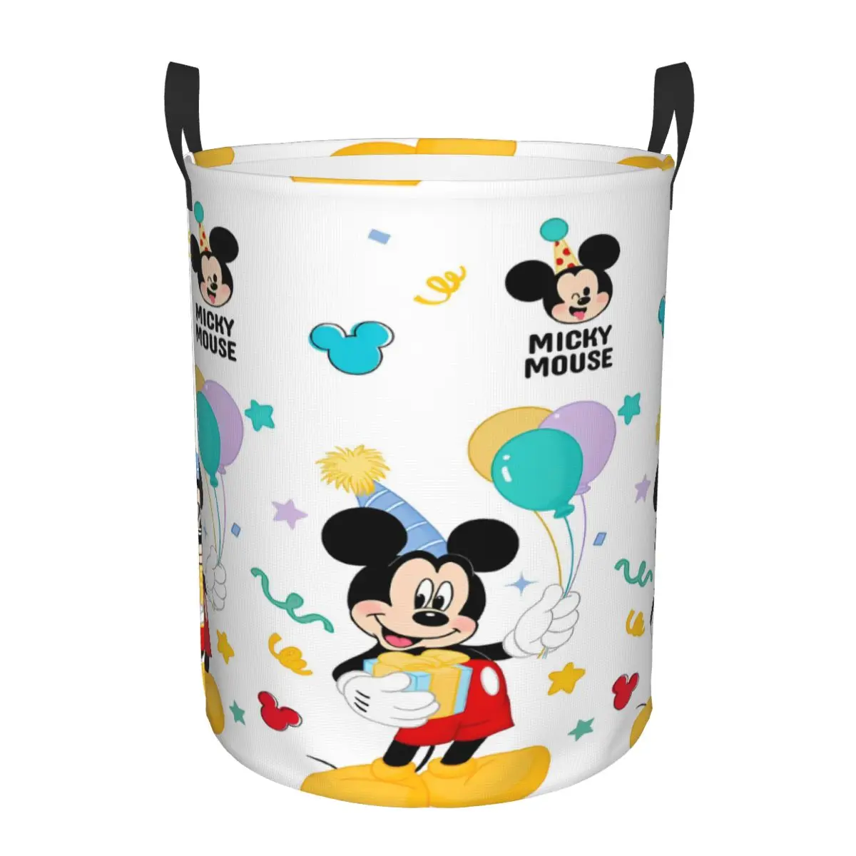 Disney Mickey Mouse Minnie Kids Toys Storage Basket for Games Room Decor Gift Laundry Hamper Baskets