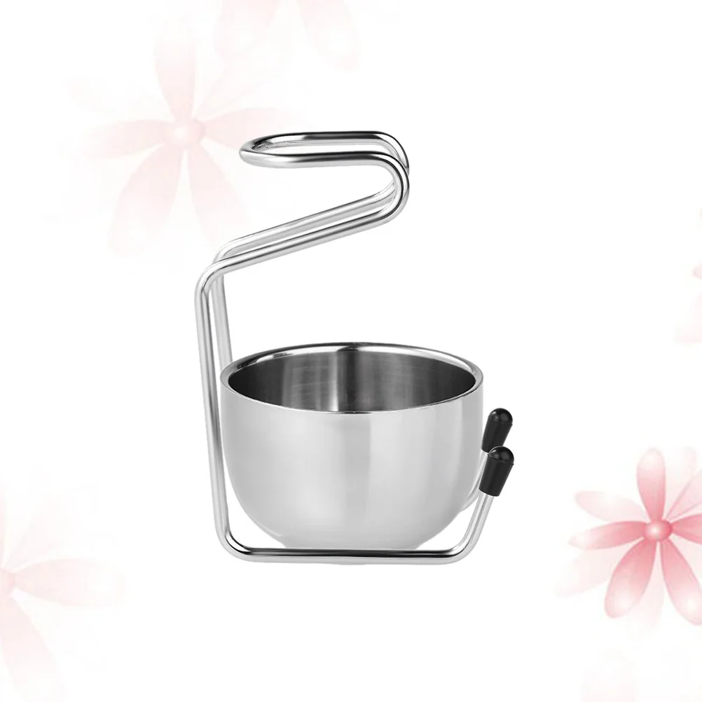 

Beard Brush Holder Stainless Steel Shaving Stand Heavy Duty Razor Organizer Rustproof Soap Bowl For Men Grooming Kit Dad