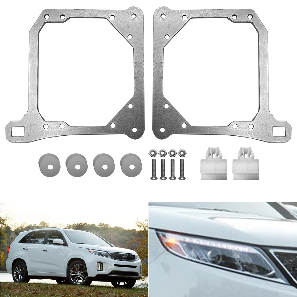 TAOCHIS Adapter Frame Headlights Transition Bracket for KIA Sorento 2013-2014 Hella 3R G5 5 Projector Lens Autolight Retrofit
