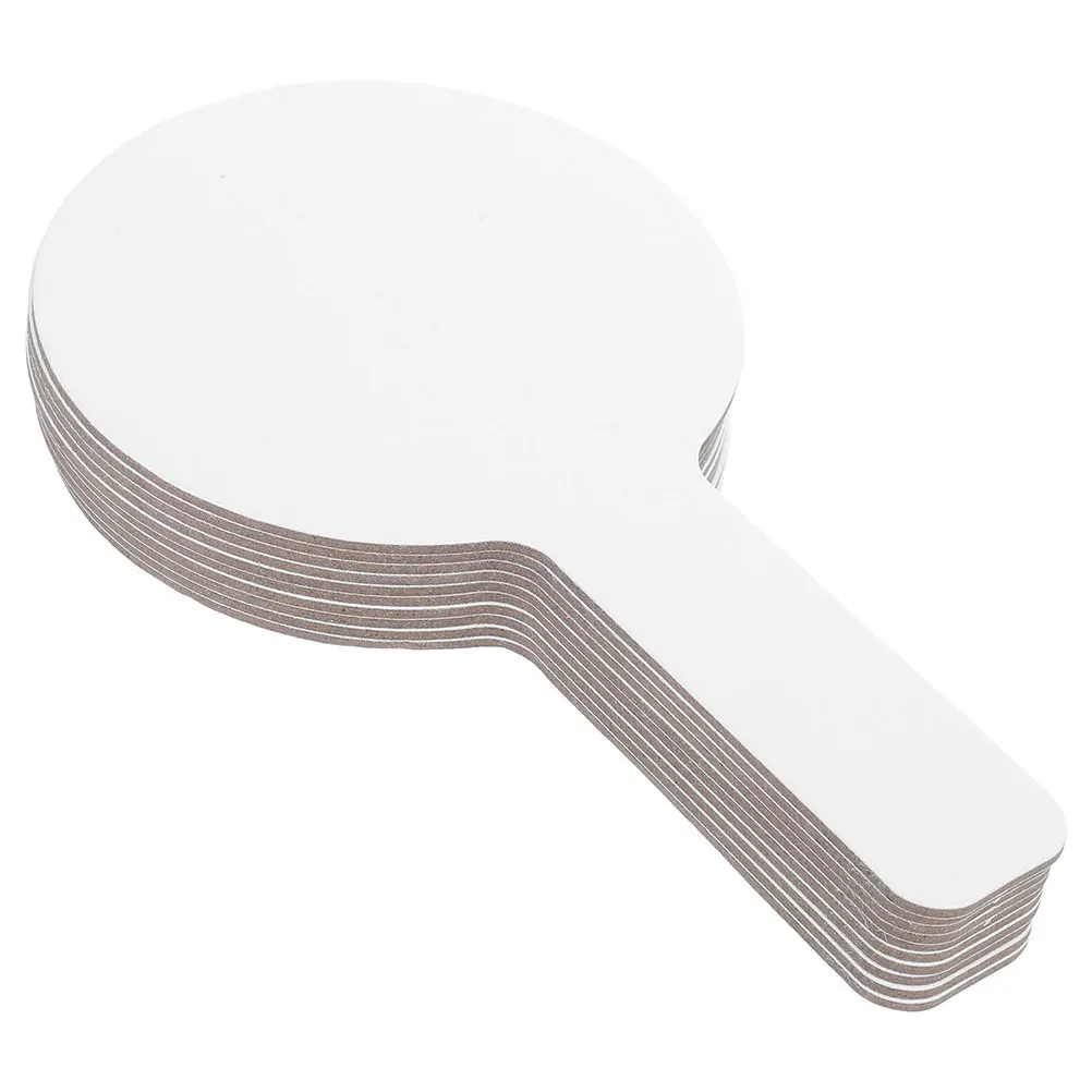 20 قطعة من الألواح البيضاء المحمولة ذات الوجهين والمسح الجاف والمجاذيف الصغيرة المحمولة لألعاب التصويت في الفصول الدراسية والمزاد