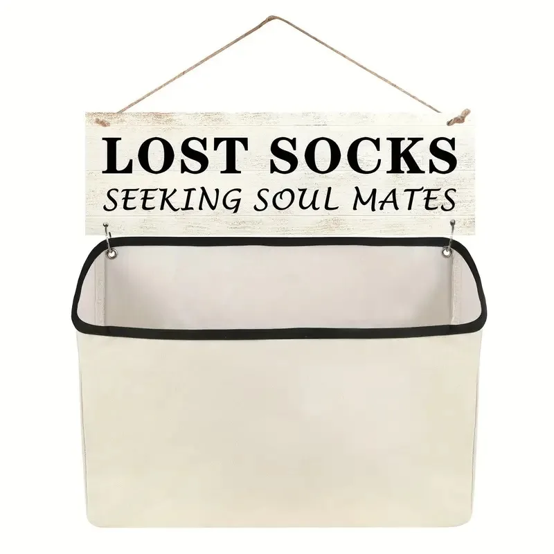 Laundry Lost Sock Bag Wall-mounted Sock Organizer Keep Your Laundry Room Tidy and Easily Find Lost Socks Fun Laundry Room Decor