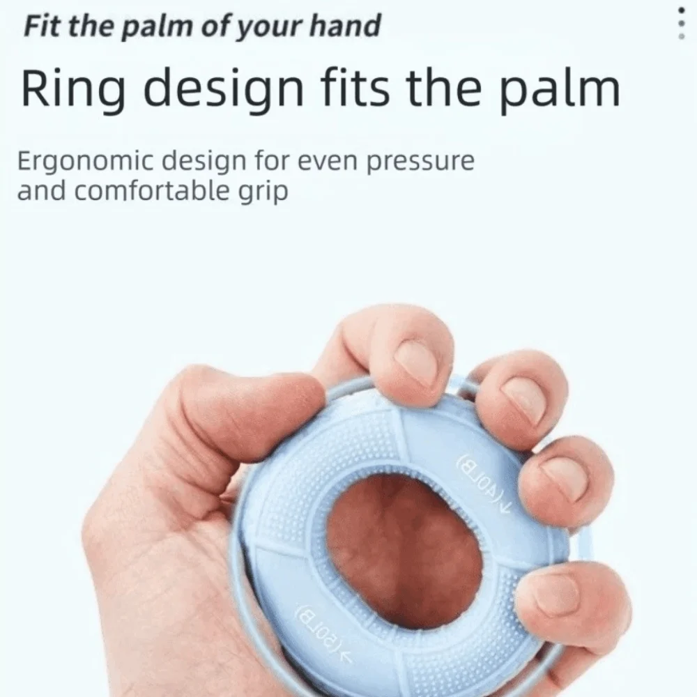 Portable Silicone Hand Trainer Keychain 6 Colors Available Multi-colors Hand Power Gripper Ring Pendant Durable Compact Size