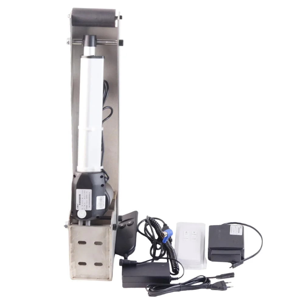Electric Hidden Door Hinged Wine Cellar Hatch Basement Clamshell Support Lifting Push Rod Screw Motor Automatic Concealed