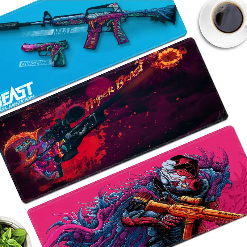 

400x900x2mm Gaming Mouse Pad XL Large Locking Edge Rubber Mousepad Gamer Hyper Beast Mouse Mat Wrist Rest for Computer Laptop