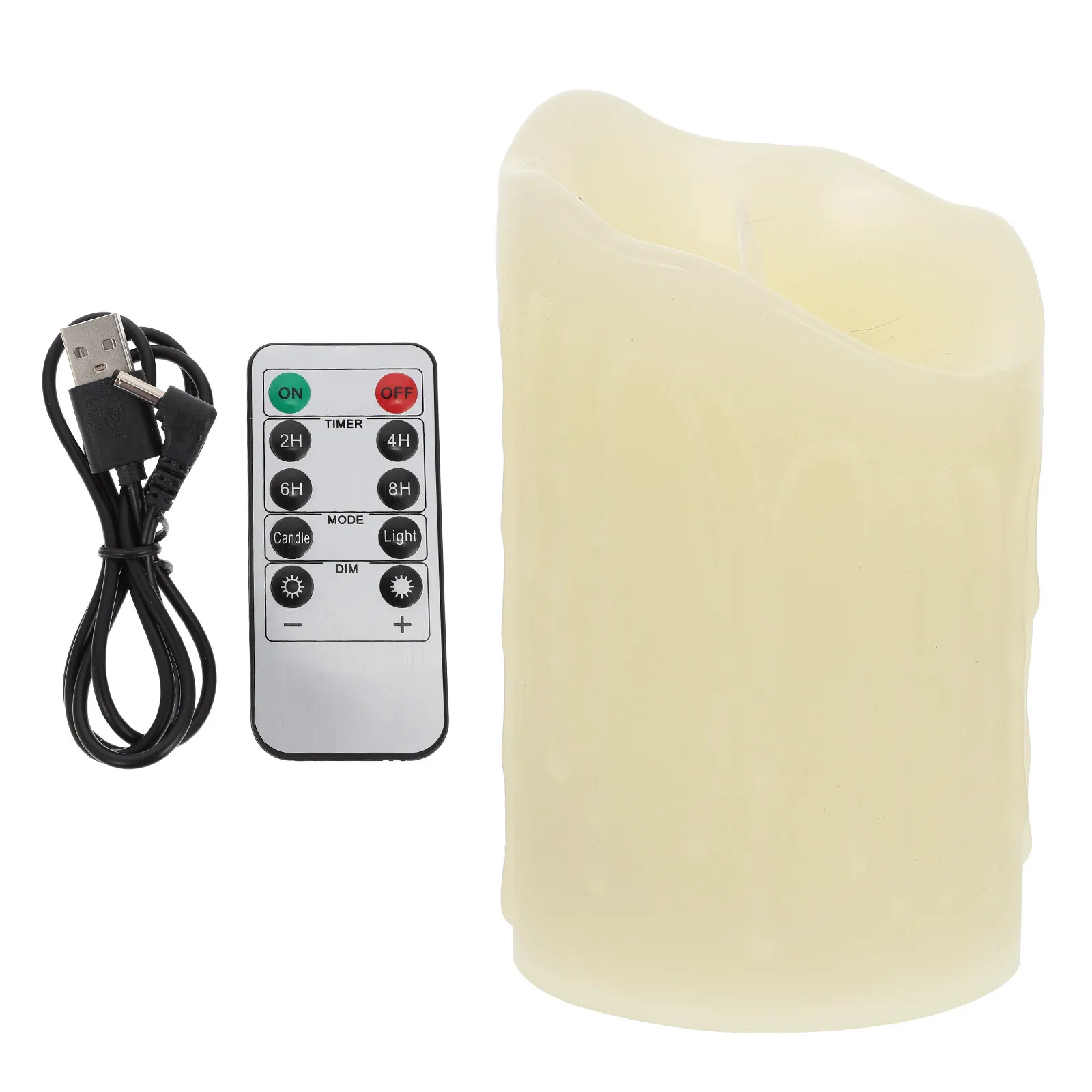 1Set LED Lamp USB Charging Dimming Beige Simulation Light Party Decor Romantic Atmosphere Home Decoration Gift