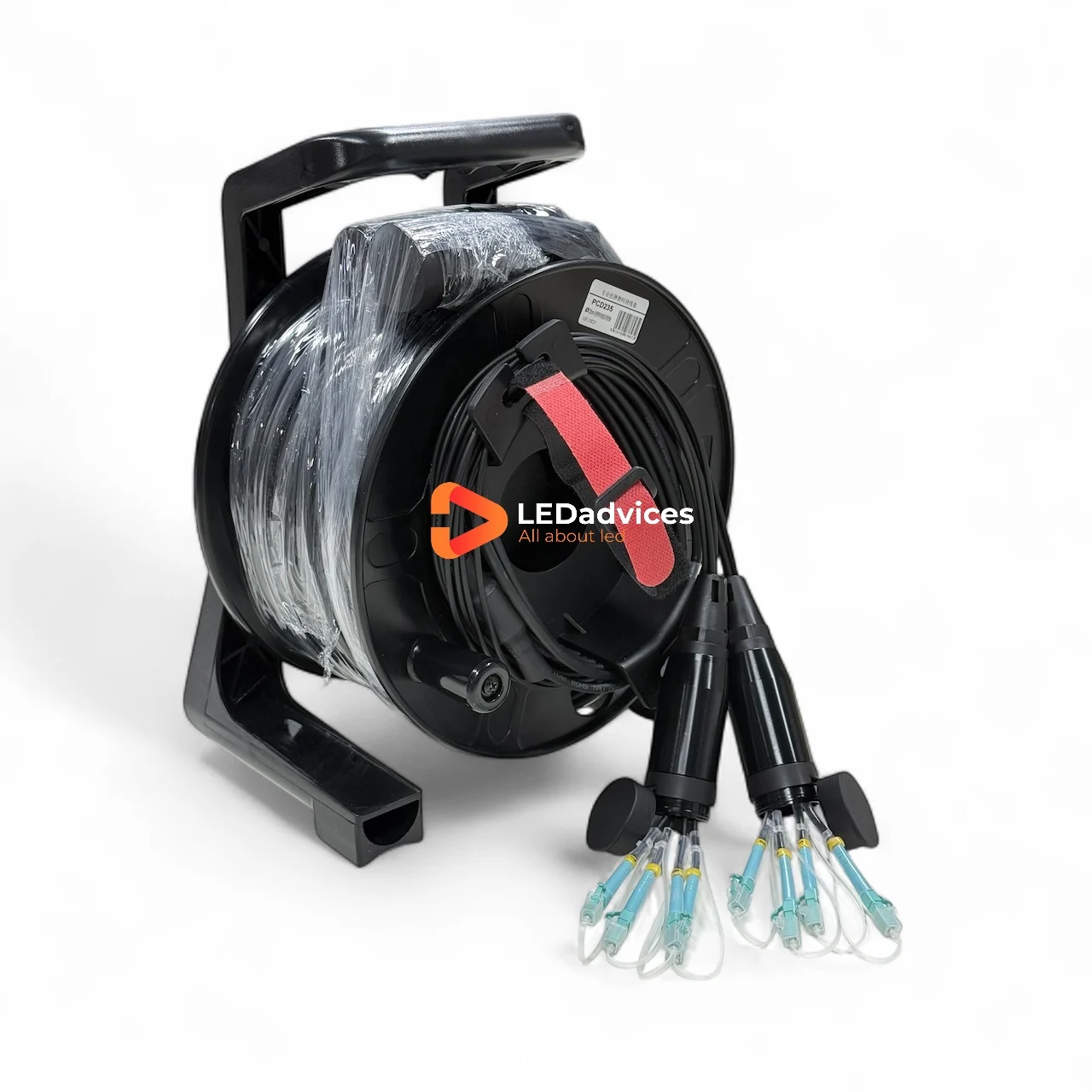 Cable de Fibra Óptica Multimodo LC-LC OM3 de 200m, 4/6/8/12 Hilos, 10Gbps, Blindado, PCD310, para Alquiler de Pantallas LED en Eventos, VX1000, CVT4K, CVT10