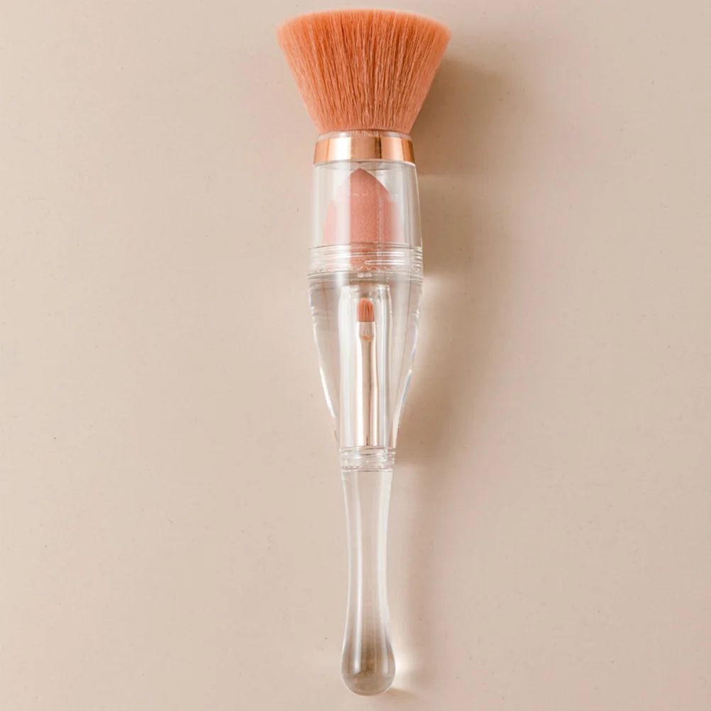 Make-upborstelset Draagbare compacte soepele wollen haren voor foundation Blush Poeder Vloeibaar reishulpmiddelen Dames