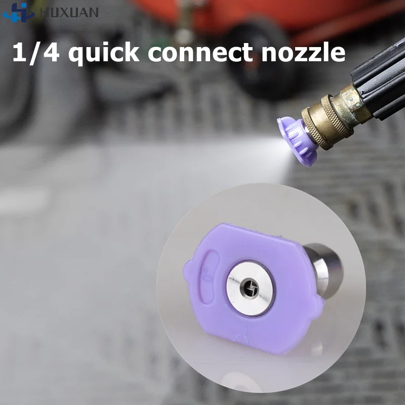 1/5Pcs Pressure Washer Low Pressure Mist Nozzle Tips for Plant 4-Direction Water Discharge Nozzle with 1/4 Inch Quick Connector