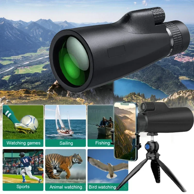 10-30x50 Zoom Telescope HD Portable Strong Binoculars Long Range Professional Monocular Low Night Vision For Hunting