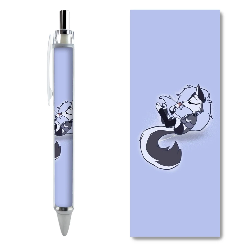 2/4PCS Loona Lavender Gel Pens Kawaii Cartoon Stationery Adorable Caneta Anime Peripherals School Writing Supplies Birthday Gift