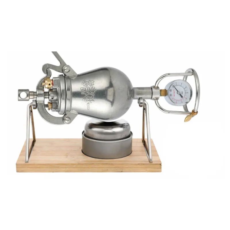 For Hand Popcorn Machine Open Firing Popcorn Puffing Machine Stainless Steel Mini Popper Small Manual Popcorn Maker Firing380ml